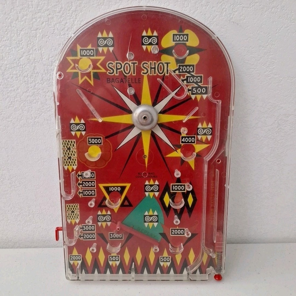 vintage MARX  BAGATELLE tabletop marble pinball game